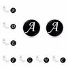 1 Paire Bouton de Manchette Lettre Mariage Formel Initial Alphabet Acier Inoxydable Bouton de Manchette