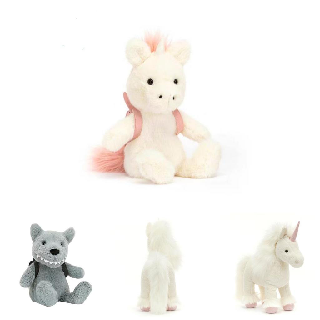 Jellycat Isadora Einhorn Rucksack Elefant Dinosaurier Plüschtier Mit Weichem Baumwollmaterial Für Kinderzimmer Dekoration