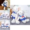 Adorable Blue Navy Bunny Plush Toy Doll Perfect For Birthdays And Cuddly Gifts
