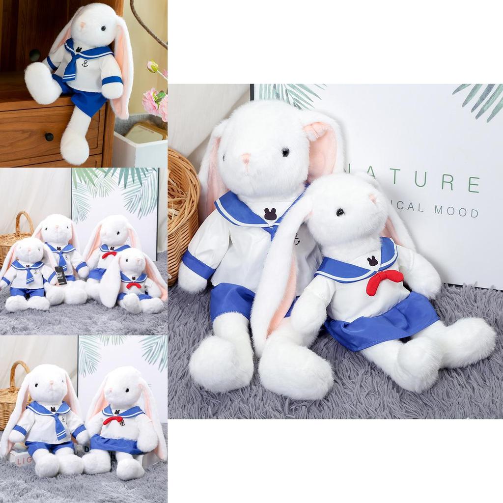 Adorable Blue Navy Bunny Plush Toy Doll Perfect For Birthdays And Cuddly Gifts