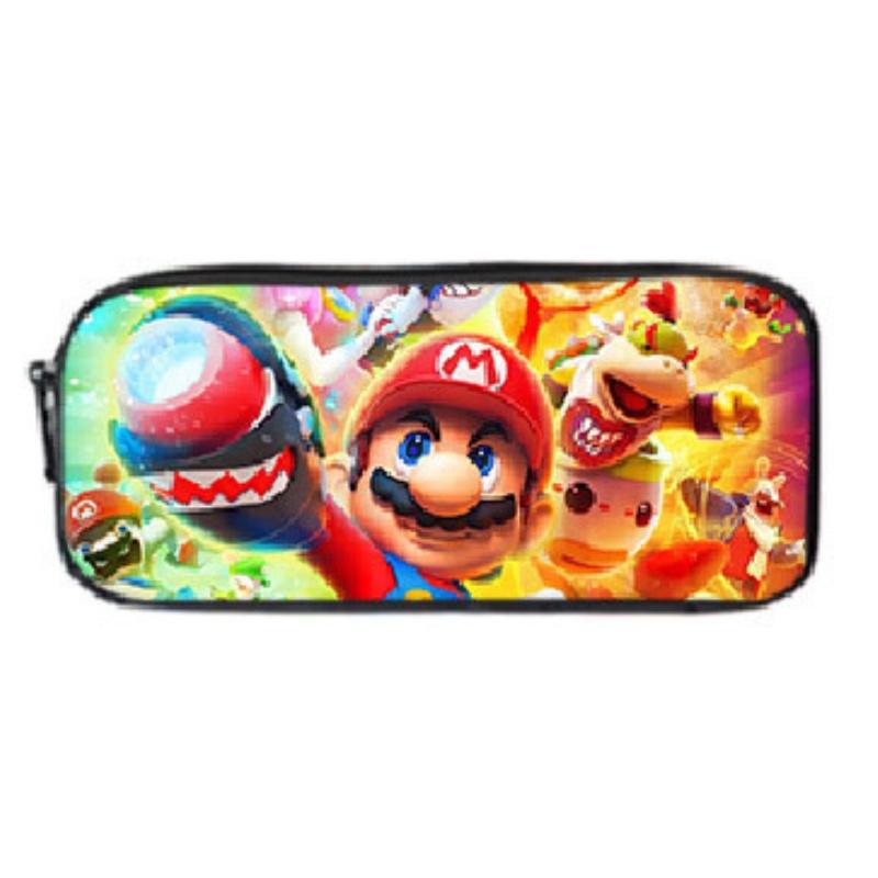 New Arrival Mario Cartoon Backpack For Elementary And Middle School Students Lunch Bag And Pencil Case Included