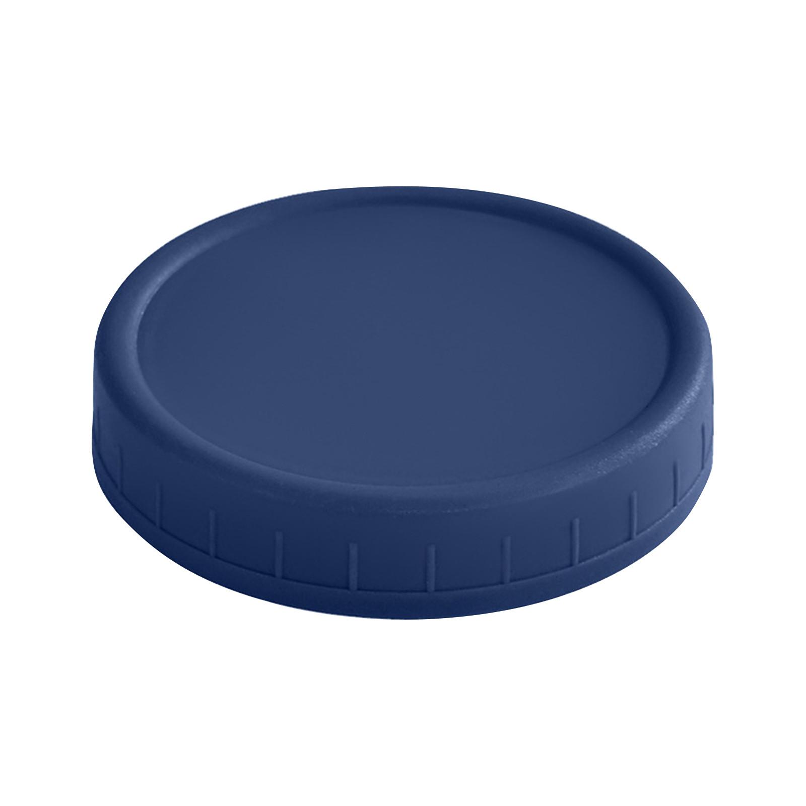

Крышки для банок Невыложенные ребристые пластиковые крышки для стаканов Герметичные крышки для хранения бутылок Для банок с обычным горлышком M тёмно-синий
