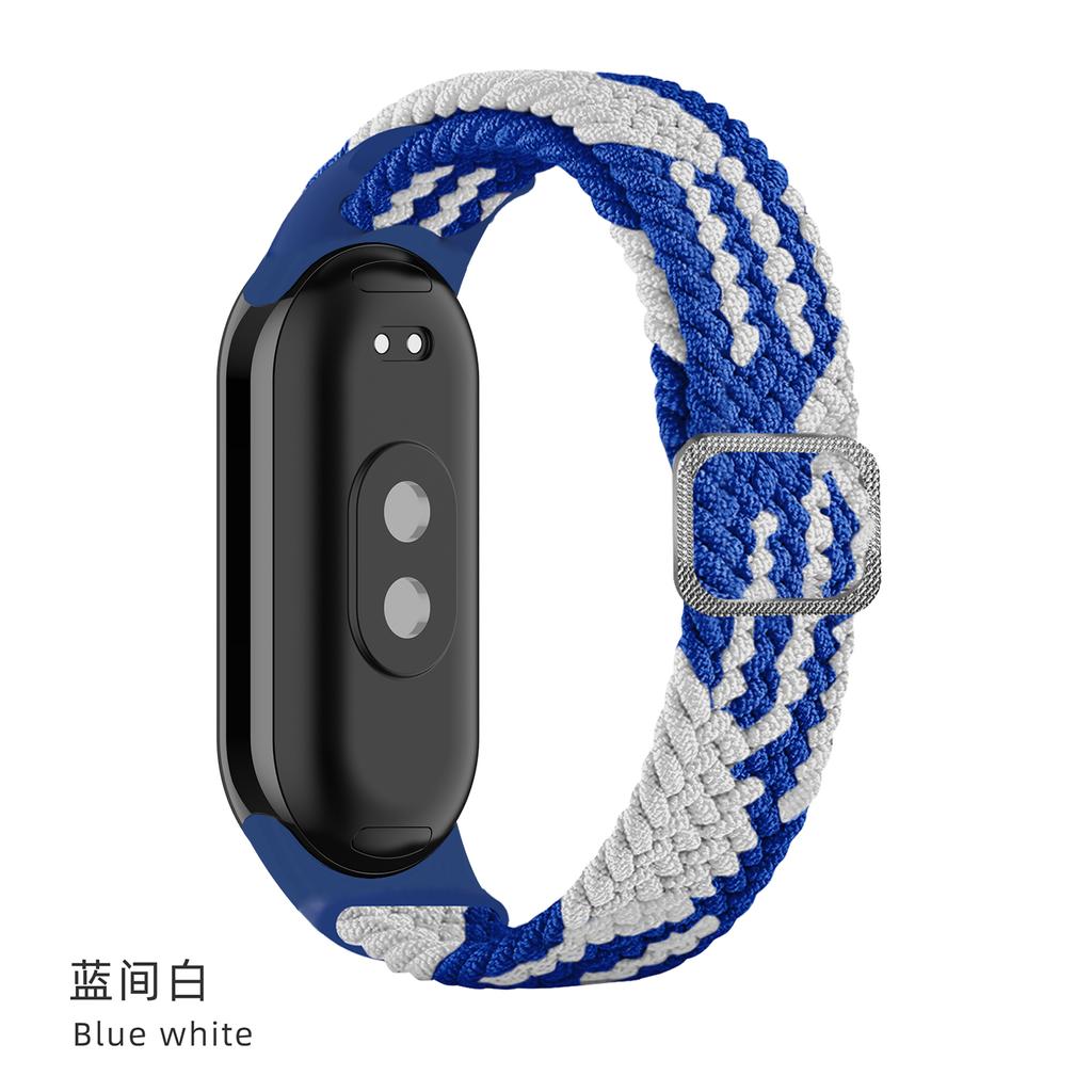 Strap for Xiaomi Mi Band 10 9 8 Elastic Braided Solo Loop Adjustable Buckle Replacement correa bracelet for Miband 4 3 5 6 7