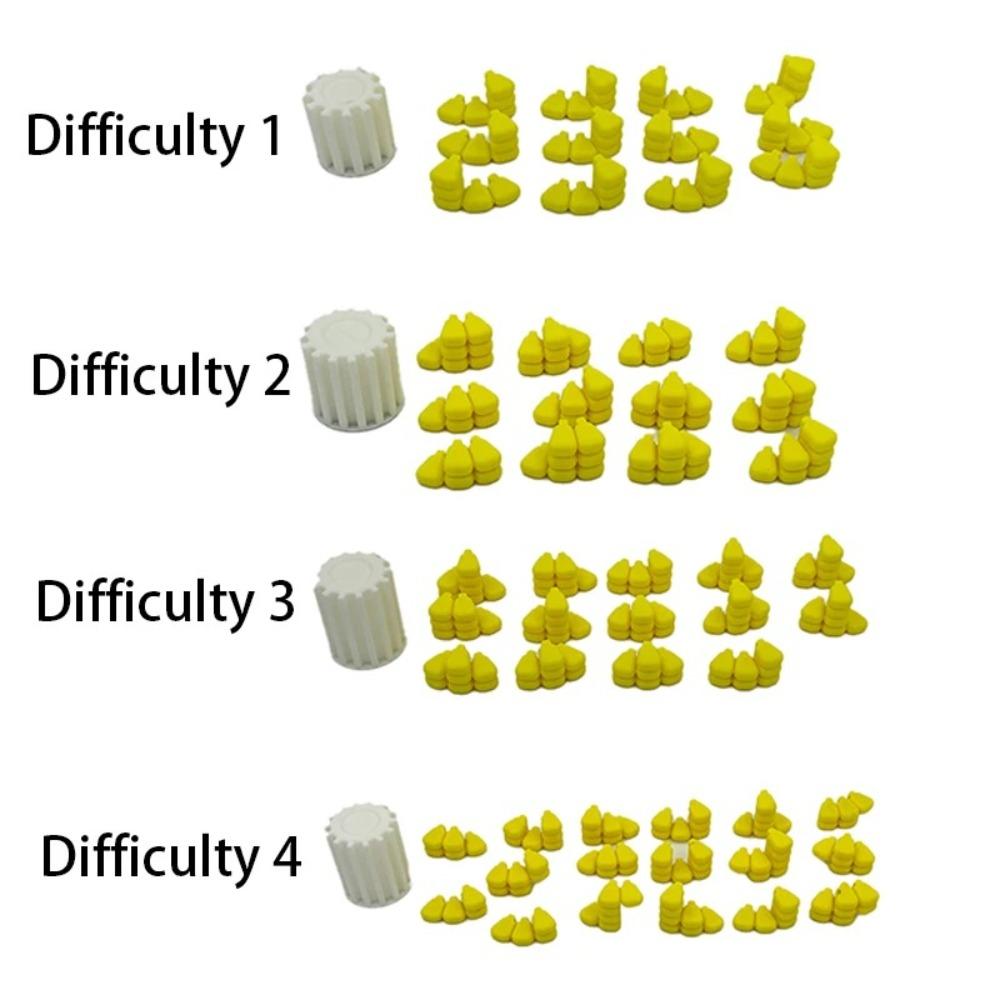 DIY Magic Cube Building Blocks Cylindrical Puzzle Educational 3D Corn Puzzle  Gift