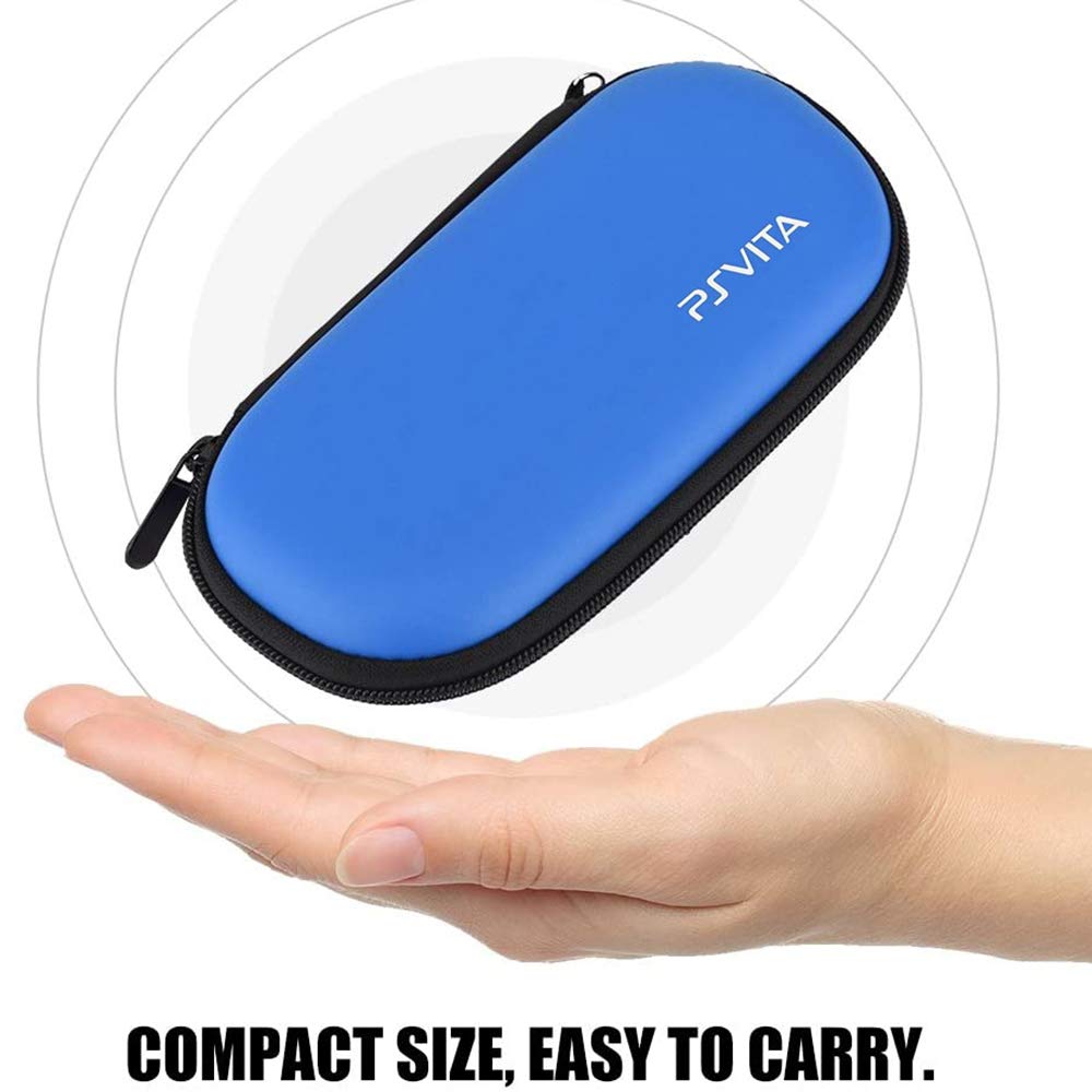 PSVita Hard Protective Cover for PS Vita PSV Storage Case SNNC-JP Pouch, 2000/1000/PSP, (Blue)