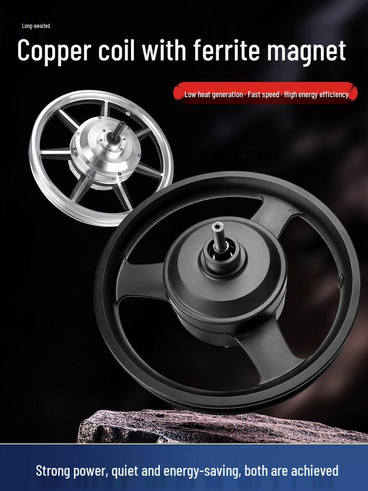 High-Speed 14-Inch Electric Vehicle Motor, 36V/48V, 350W/400W, with Disc Brake for Front and Rear Drive