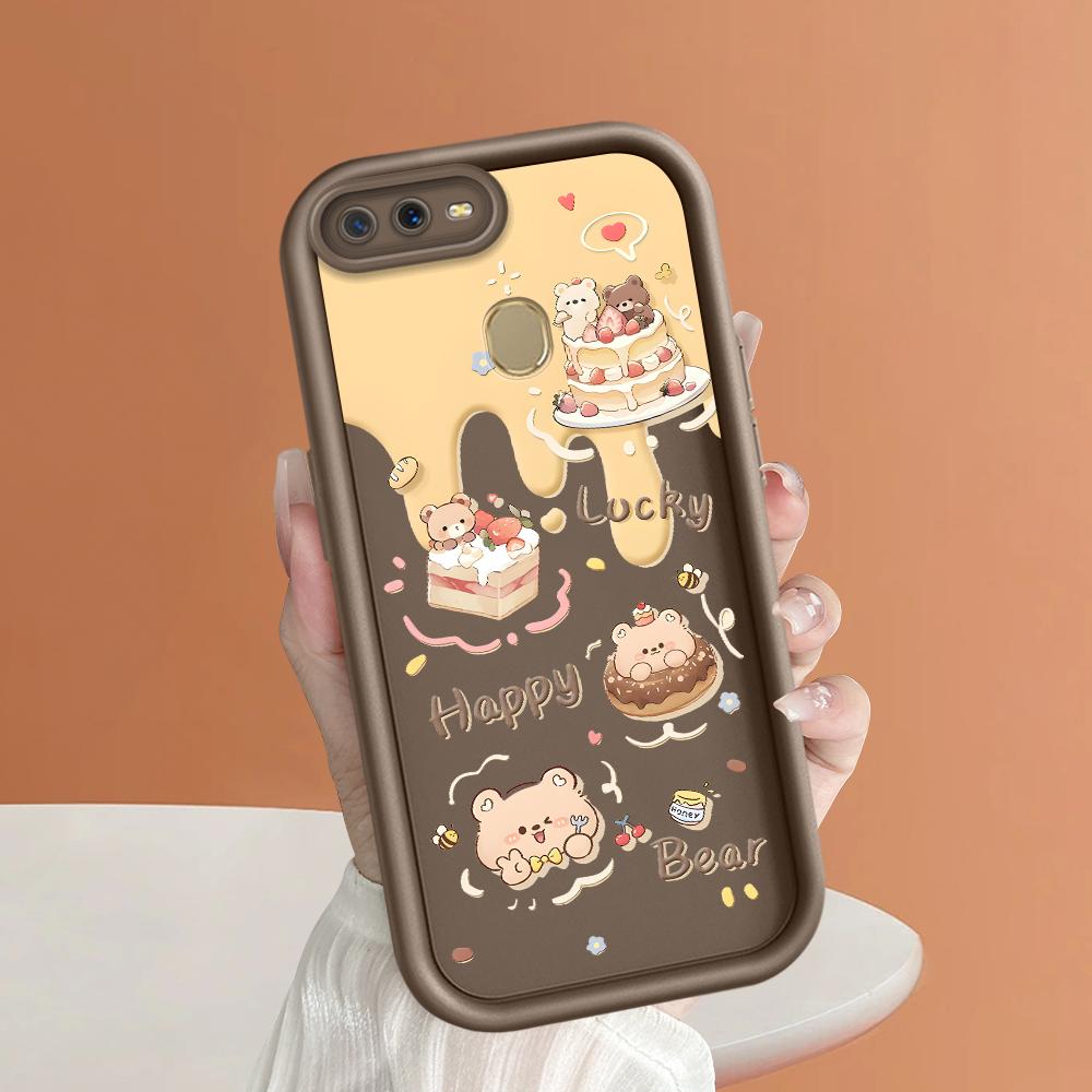 Coque de protection antichoc en silicone souple avec motif de dessin animé pour appareil photo OPPO Reno Realme OnePlus