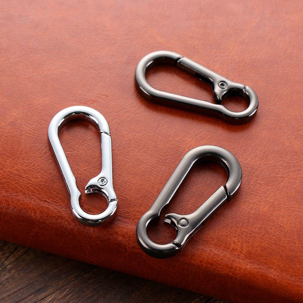 Push Trigger Plated Gate Bag Belt Buckle Carabiner Purses Handbags Snap Clasp Clip Spring Buckles