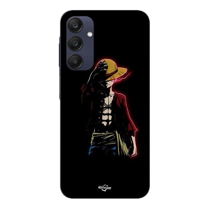 Cover Per Samsung galaxy A25 One piece manga anime luffy sfondo nero Maniacase