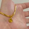 Gold Cuban chain bracelet women's light luxury niche exquisite 2025 new pendant gold ingot Wangcai hand jewelry