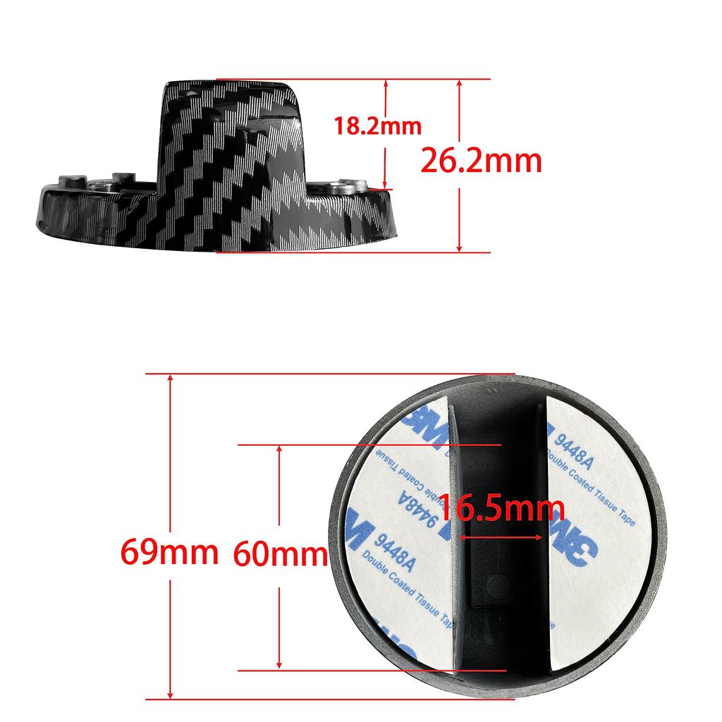 Rare Handmade STI Logo Gasoline Spout Cap Fuel Cap Cover (Multicolor)