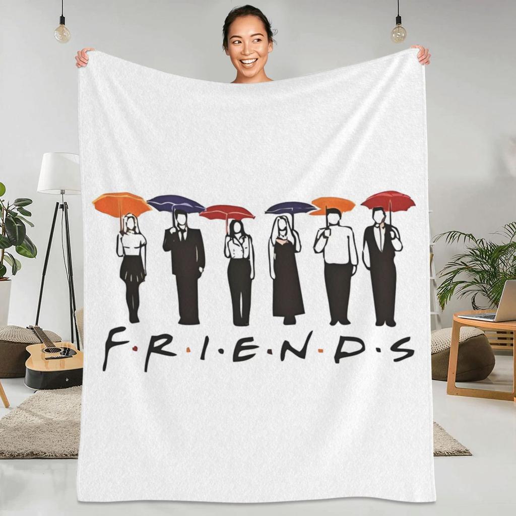 Přátelé TV Seriál Tepládeka Cartoon Central Perk Cestovní Plyšovádeka Zábavná Domácí Dekorace Flanelové Povlečení Pokrývka Postele