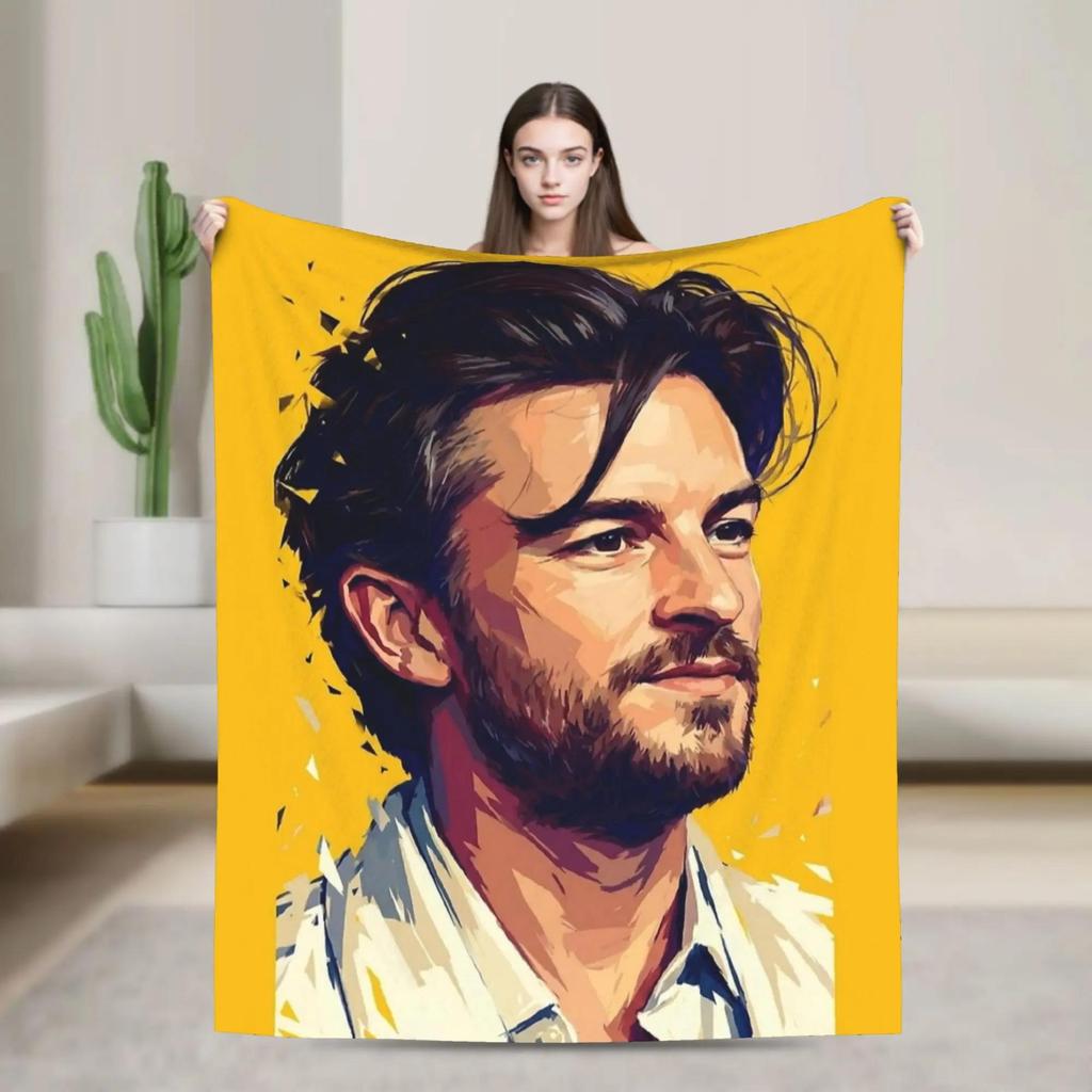 Jonathan Bailey Blanket Soft Warm Flannel Throw for Kids Boys Girls Living Room Bedding Sofa Plush Graphic Bed Cover