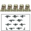 Military Soldier Ukrainian Biochemical Special Forces Building Blocks Army Figures Gas Mask Weapons Bricks Toys For Children