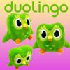 Duolingo Plyšový Zelený Duo Plyšák Měkká Vycpaná Zvířátka Panenky Kreslený Anime Sova Hračka pro Děti Dárek k Narozeninám