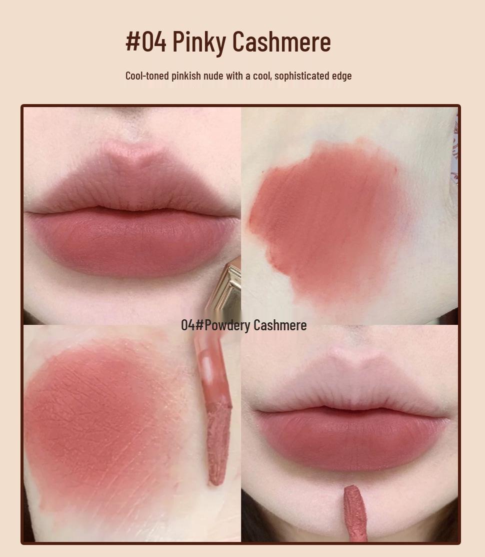 

Kekemood Rococo Cloud Velvet Matte Шоколадный блеск для губ и крем для губ 1.5g