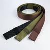 Fashionable and Minimalist Work Pants Automatic-Buckle Men’s Buckle Belt Nylon Canvas Woven Outdoor Durable Training Belt