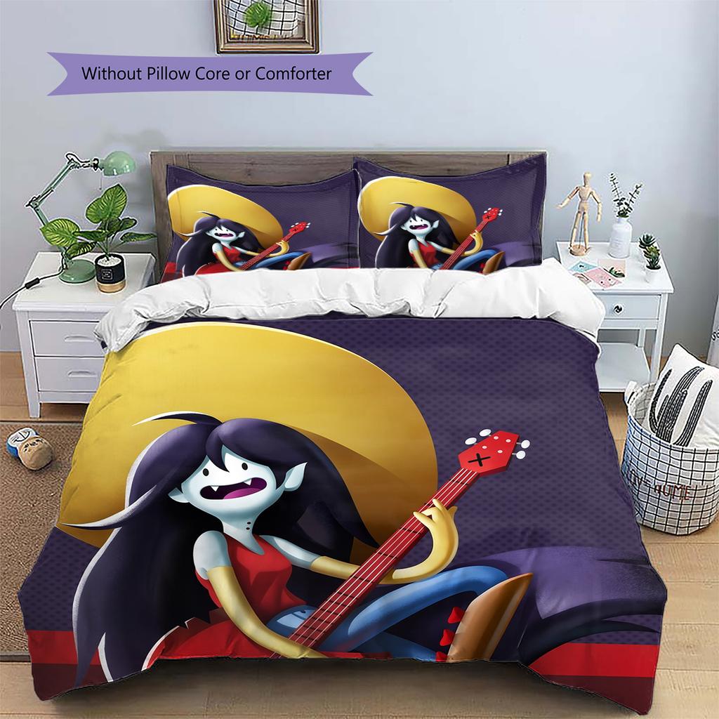 Marceline the Vampire Queen  Pattern Bedding Quilt Set  Home Decoration  Gift (1 * duvet cover + 2 * pillowcase  without core)