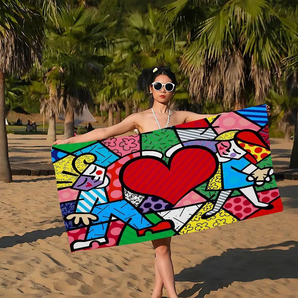 Britto Art Big Microfiber Beach Towels Quick Dry Towel Sand Beach Towels Pool Towel For Travel Swim Pool Yoga