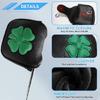 PU Leather Iron Wedges Golf Club Head Cover Leaf Pattern Golf Iron Headcover Protective Cover to Protect Your Golf Club