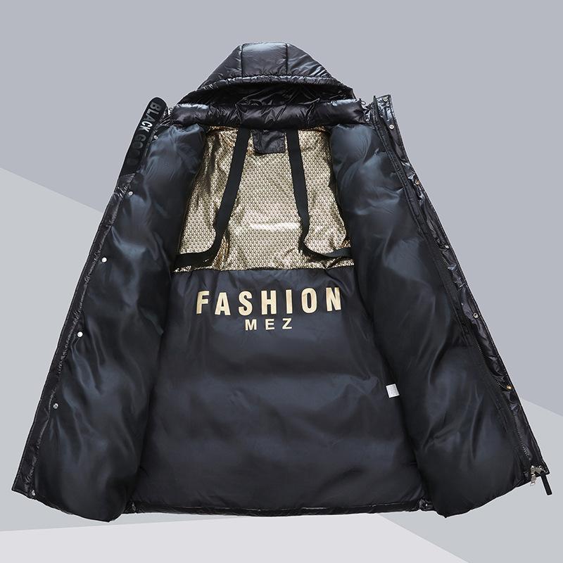 Women's Black Overcoats  Winter  Hooded Warm Down Cotton Jackets Women's Clothing Long Parkas  Thick Waterproof Coat