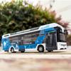 Luxusní Nová energie Elektrický Letištní Business Autobus Slitina Model Auta Diecasts Kovová Hračka Model Městského Turistického Autobusu Zvuk a Světlo Dárek pro Děti