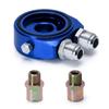 WLR RACING - Universal Aluminum AN10 Sandwich Oil Adapter Filter Cooler Plate Kit With 3/4-16 UNF , M20 X 1.5 Fitting WLR6721