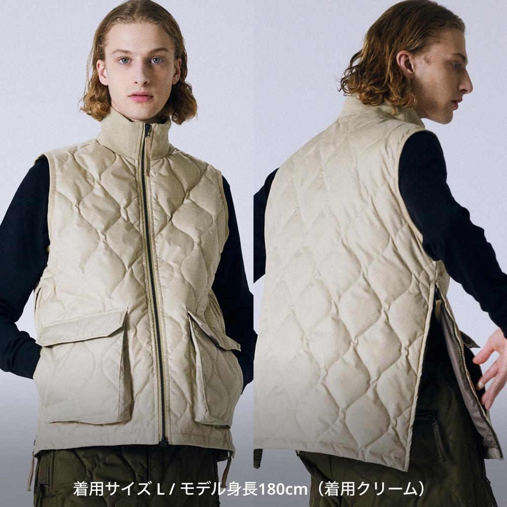 Taion Unisex Military High Neck Zip Down Vest 012ZML-1