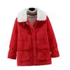 Women's Short Loose Lapel Strip Cotton Clothes, New Cotton-padded Clothes, Winter Warm Jacket