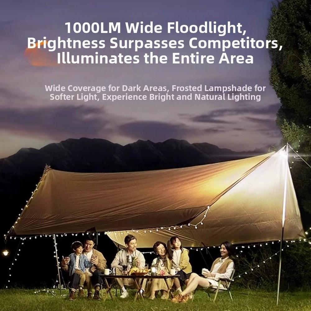 4 Gears Camping Light Rechargeable Night Light Portable Solar Light  Night Lighting