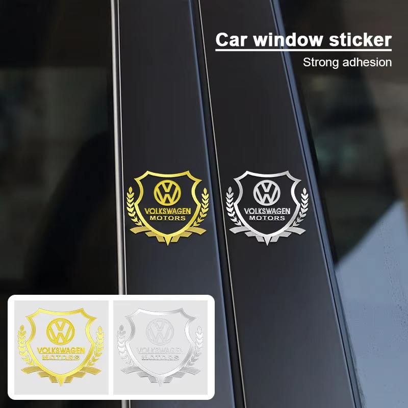 Car 3D Emblem Sticker Wheat Ear Shape Auto Door Side Window Body Styling For VW Passat B6 CC Eos Golf 4 5 6 7 MK7 PoloAL9