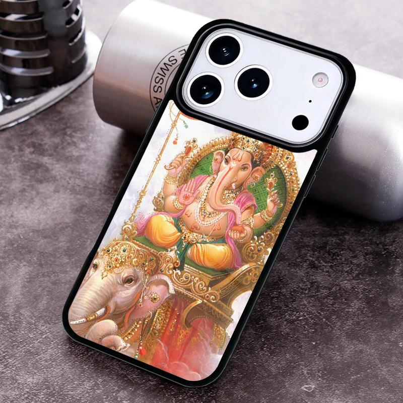 

Ganesh Elephant God Phone Case for iPhone 17 16 15 Pro Max Air 14 13 12 11 Plus Shockproof Cover iPhone 16 Plus