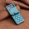 Luxury Diamond Lanyard Leather Case For Samsung Galaxy Z Flip 7 FE 6 5 4 3 5G Flip6 Flip5 Shoulder Strap Crossbody Folding Cover