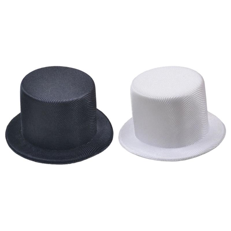 DIY Bare Doll Hat 9cm Mini Top Hat Unfinished EVA Oil Cloth Base For Accessories And Party Decors