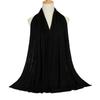 Ramadan Modal Cotton Jersey Hijabs For Woman Long Muslim Scarf Shawl Plain Soft Turban Tie Head Wraps For Women Islamic Clothing