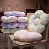 Color Tie-Dye Flower Seat Cushion Office Thickened Chair Cushion Autumn And Winter Student Warm Butt Cushion Bay Window Cushion
