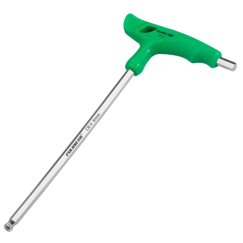 GetUniversal T-Handle Hexagonal Wrench Spanner 2/2.5/3/4/5/6/8/10mm Flat/Ball End Perfect for DIY and Professional Use