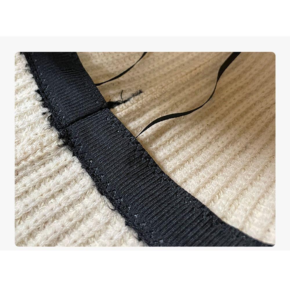 Thickened Bucket Hat Knitted Fisherman Hat Casual Ear Protection  Women Girls