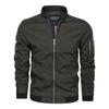 Spring and Autumn Thin Men's Baseball Collar Solid Color Jacket Casual Air Force One Jacket Men's