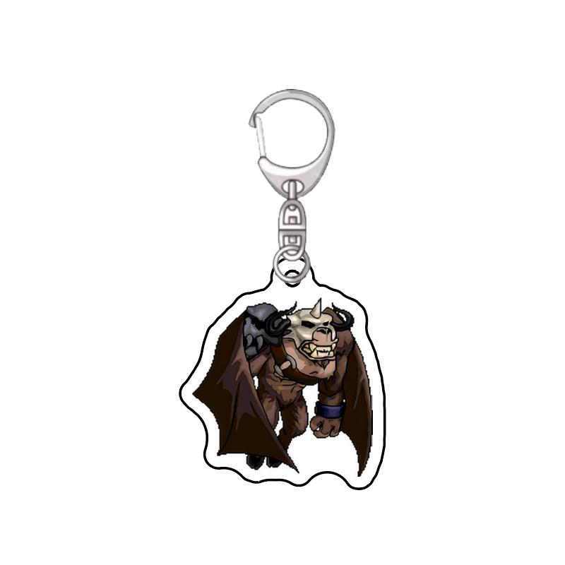 Harajuku MapleStory Kawaii E Hot Game Fans Souvenir Blue Snail Mushroom Bat Keychain