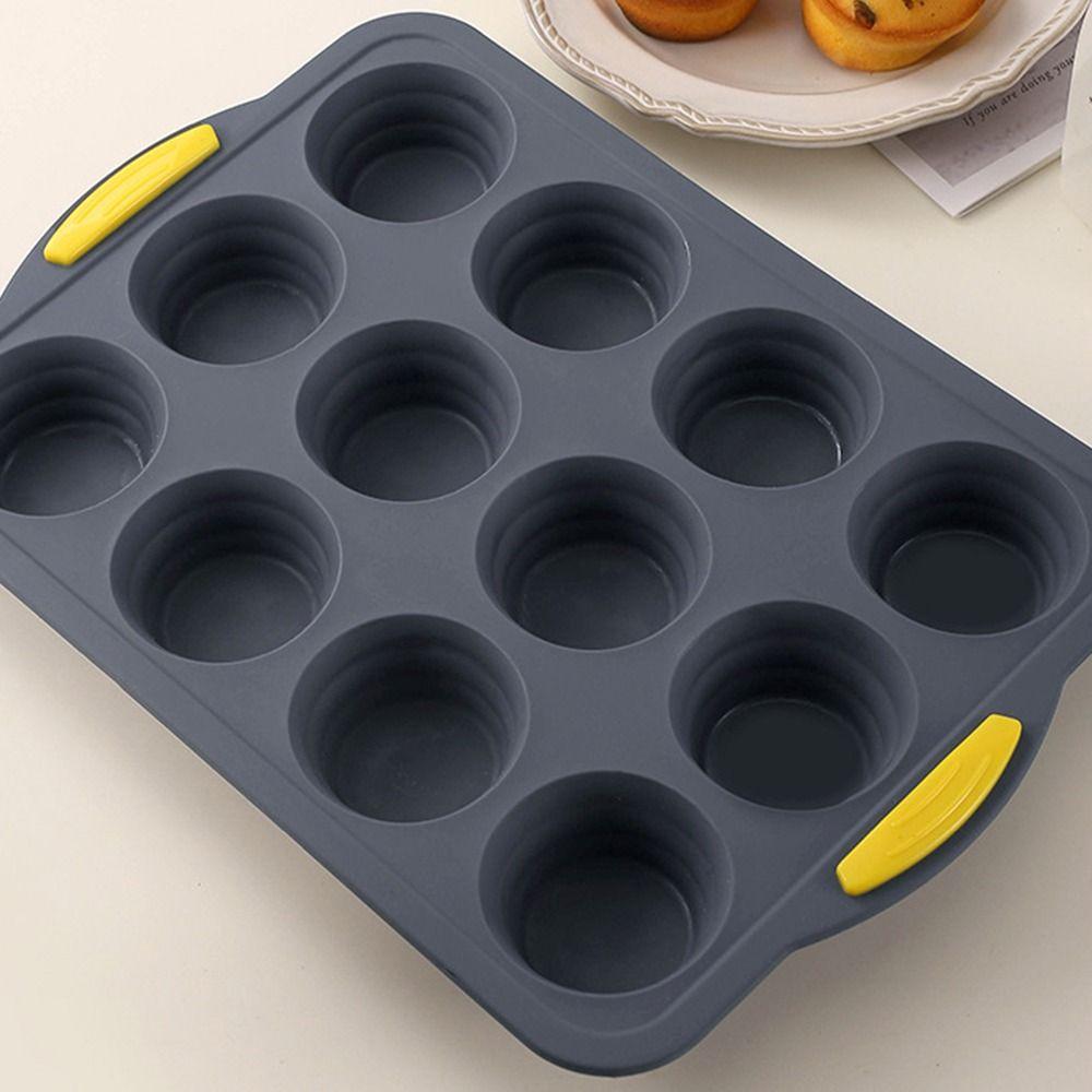 Silicone Silicone Cake Mold Reusable Mini Baking Molds Silicone Muffin Tray Homemade Bread