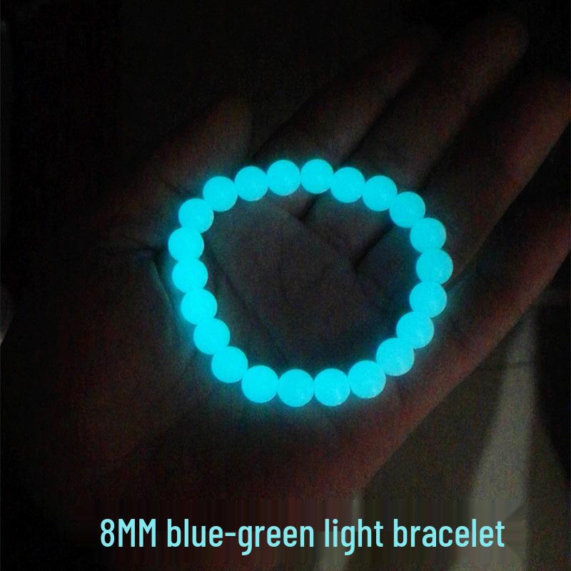 

Светящийся в темноте люминесцентный парный браслет - Ночной жемчуг, флуоресцентный камень для мужчин и женщин