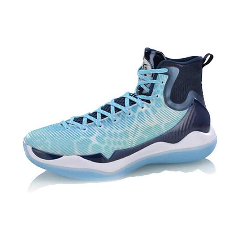 New LINING YuShuai 11 Basketball Shoes Men's High Top Blue ABAM023-6