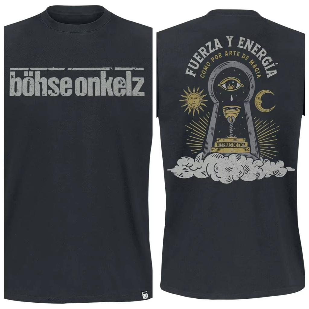 Hot Sale  Y2k Casual Cotton Tees Gehasst Verdammt Vergöttert II Peripheral Oversized Tops Böhse Onkelz 40 Year Streetwear Casual Clothing Tee Top