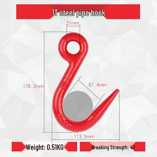 Universal Swivel Clevis Hook for Hoist Crane Rigging and Lifting