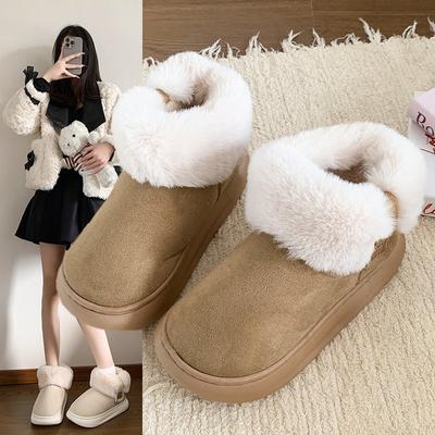 Mao Mao Cotton Shoes Women Wear Platform Bread Shoes Women's Autumn and Winter New Warm Plush Thickened Snow Boots