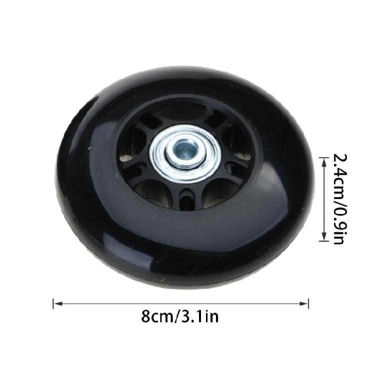 Suitcase Roller Casters Heavy Duty Wheel SilentWheel Flexible Swivel Wheel