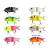 Multiple Section Artificial Fish Lures Fishhooks Jointed Swimbait Crankbait Fishing Realistic 3D Sinking Swimming Baits