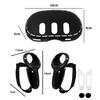 Silicone Protective Cover For Meta Quest 3 Replacement Nose Pad Mask Case VR Glasses Grip Housing For Meta Quest 3 Accessories