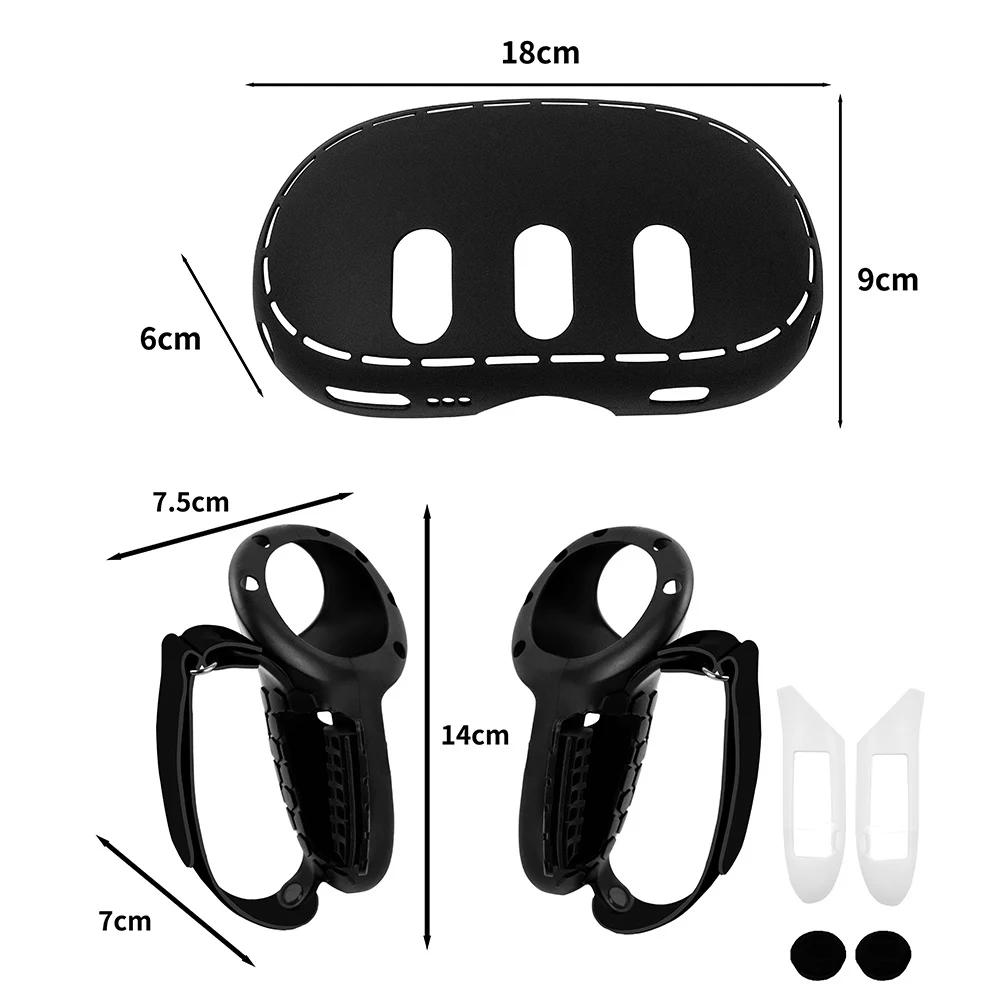 Silicone Protective Cover For Meta Quest 3 Replacement Nose Pad Mask Case VR Glasses Grip Housing For Meta Quest 3 Accessories